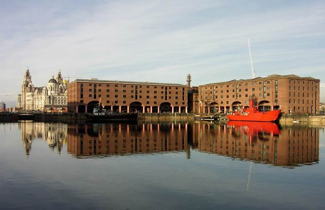 The Albert Dock complex on Liverpool's waterfront